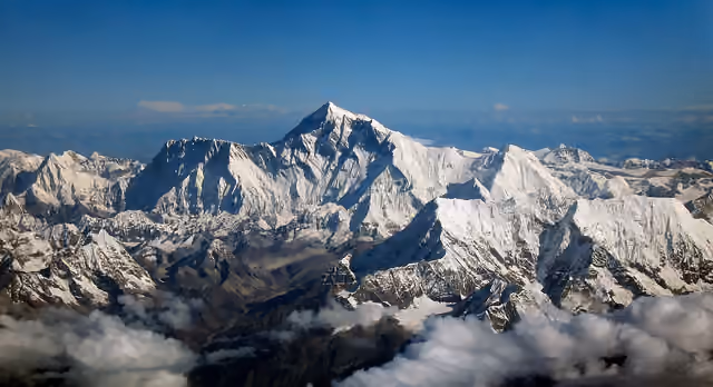 Mount Everest — Mount Everest as seen from Drukair2 PLW edit